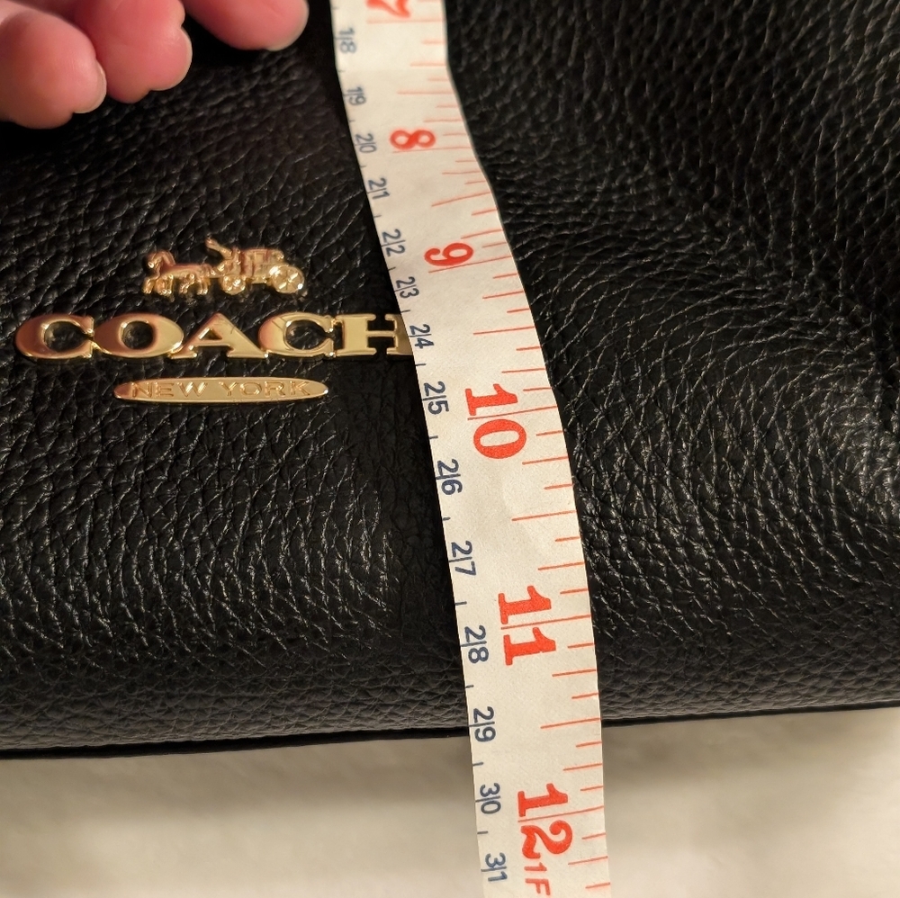 Coach Marlon Black Leather Shoulder Crossbody Bag - Picture 9 of 9